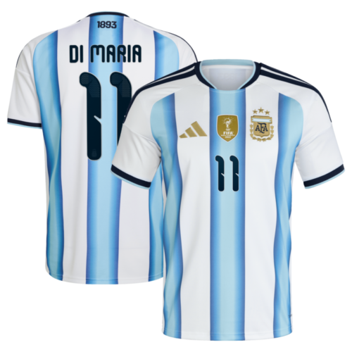 Argentina adidas Home Shirt 2026 – Kids with Di Maria 11 printing