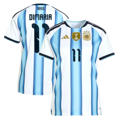 Argentina adidas Home Shirt 2026 – Womens with Di Maria 11 printing