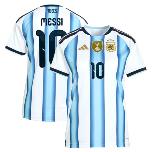Argentina adidas Home Shirt 2026 – Womens with Messi 10 printing