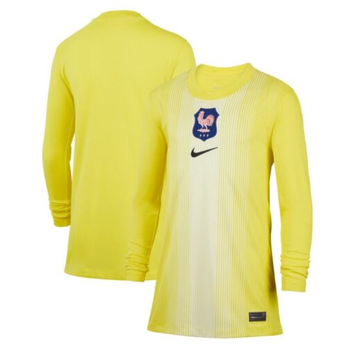 France Nike Goalkeeper Stadium Shirt 2025 – Kids