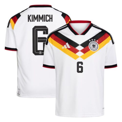 Germany National Team adidas Home Shirt 2026 – Kids with Kimmich 6 printing