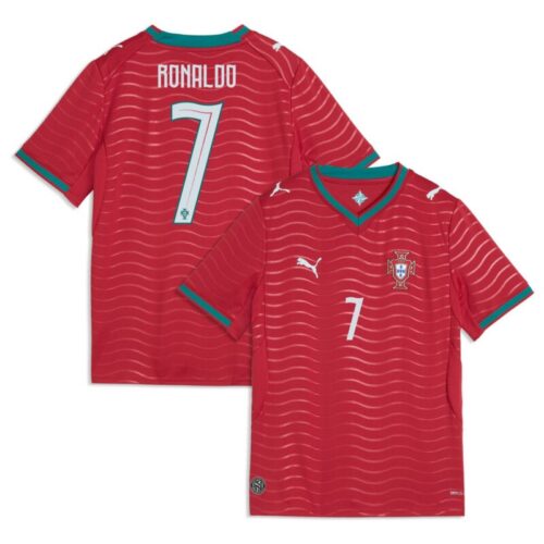 Portugal PUMA Home Shirt 2026 – Kids – Ronaldo #7